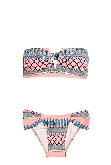 v bandeau bikini top|More.